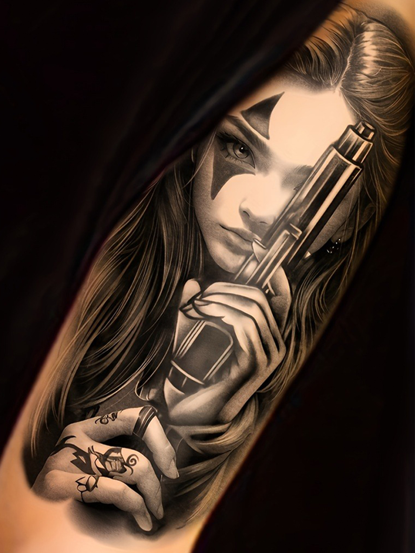 Black Gang Street Style Tattoo Sticker